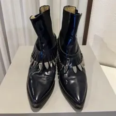 【13日まで限定出品】TOGA pulla ヒール　ブーツ　スタッズ　ウエスタンのサムネイル