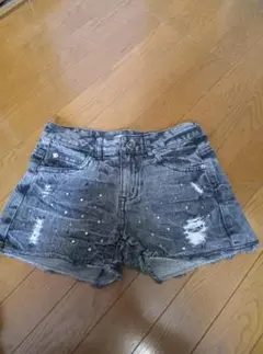 ショーパン　デニム　デニムショーパン　ダメージ加工　ダメージジーンズ