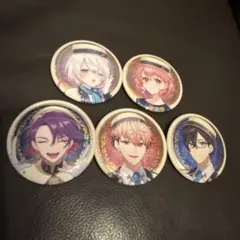 にじさんじ　ビスケット　缶バッジ　さくゆい　雲雀　セラフ　アキラ　5個セット