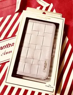 新品　サマンサタバサ　スマホケース　手帳型　　iPhone13pro ラベンダー