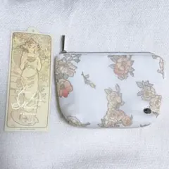 ジェラートピケ ミュシャ ティッシュポーチ ローズ