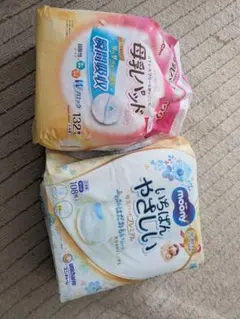 母乳パッド、乳頭クリーム付き
