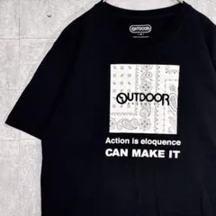 1558 OUTDOOR PRODUCTS ブラック Tシャツ M