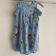 bee des Bee 肩出し花柄ワンピース 110cm