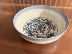 【最終値下げ】たち吉　青い花柄のボウル　和食器 昭和レトロ　中鉢