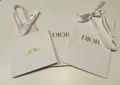 【Christian Dior】 紙袋 大中小　ホワイト　セット