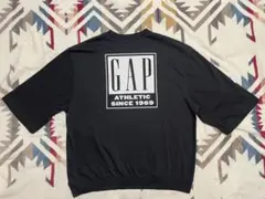 【美品】GAP ギャップ オーバーサイズ スウェットTシャツ ビッグロゴ L 黒のサムネイル