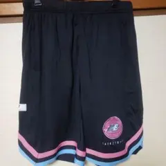 new balance バスケットボールパンツ XL 黒/ピンク/青