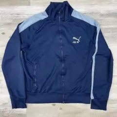 肉*き様 古着 PUMA プーマ ワンポイントロゴ トラックジャケット L ジャ