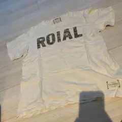 ROIAL T셔츠 화이트 로고