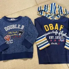 専用‼️ミキハウス DOUBLE.B トレーナー 2点セット 90サイズ