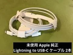 未使用 Apple 純正 Lightning to USB-C ケーブル 2本