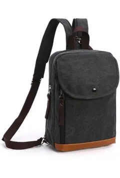 リュック メンズ ショルダーバッグ ダークグレー　2way 小物整理 軽量