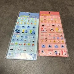 【正規品】パペットスンスン タイルシール ブルー ピンク 2種セット