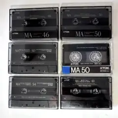 TDK MA メタルポジション カセットテープ 6巻セット