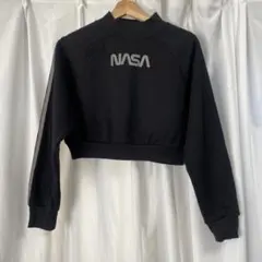 forever21 NASA クロップド丈 スウェット
