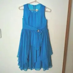 130　水色 フォーマルドレス ワンピース 発表会　かわいい　kiki USA