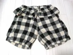 F.O.KIDS ブロックチェック柄　フリル　ショートパンツ　１２０ｃｍ