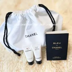 CHANEL シャネル◆巾着ポーチ&美容液&香水サンプル ブルードゥシャネル