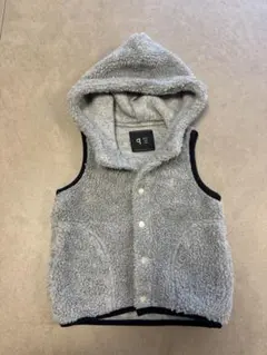 美品⭐︎quoti use fith グレーフード付きボアベスト