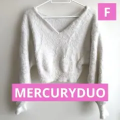 ★MERCURYDUO★ Vネック クロップドセーター フリーサイズ★