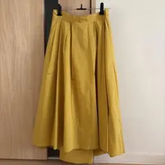 LABORATORY WORK マスタードイエロー フレアロングスカート