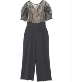 【美品】LAGUNAMOON LADYパネルレースドッキングコンビネゾン