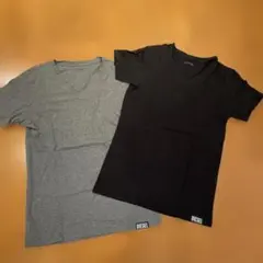 DIESEL VネックTシャツ 2枚セット