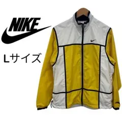 【NIKE】 ウィンドブレーカー　Lサイズ　ナイロン イエロー　90〜00's