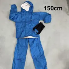 mont-bell 青いレインスーツ上下セット