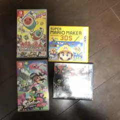 ゲームソフトセット（スプラトゥーン、マリオメーカーなど）