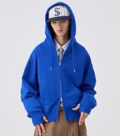 soerte ダブルジップパーカー ブルー　サイズ2