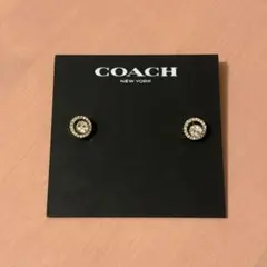 COACH ゴールド ストーン付きピアス