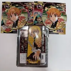 鬼滅の刃　我妻善逸　原作絵　ジャンプショップ限定 絵札缶バッジ コレクション