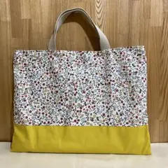 入園入学グッズ　ハンドメイド　レッスンバック　花柄