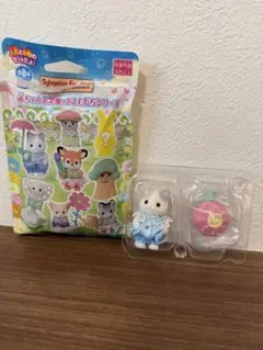 シルバニア　赤ちゃんお花畑のおともだちシリーズ　ラテネコの赤ちゃん　ピーノ