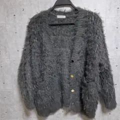 NATURAL BEAUTY BASIC シャギー カーディガン ラメ