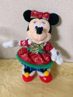 ミニーマウス　トイズ・ワンダラス・クリスマス　ぬいぐるみバッジ