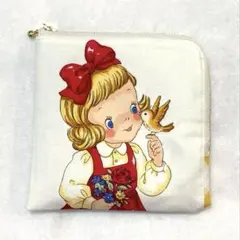 ハンドメイド　マーガレット&ソフィー　L字ファスナーポーチ　サニタリーポーチ