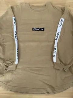 RVCA 長袖カットソー ベージュ ロゴテープのサムネイル