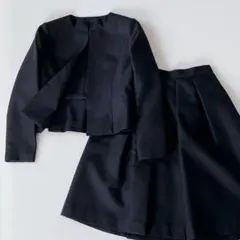 美品✨　現行　ANAYI スカートスーツ セットアップ 38 ネイビー