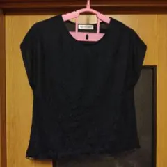 HEALTHY KAREN レース切替 半袖Tシャツ《ネイビー》のサムネイル