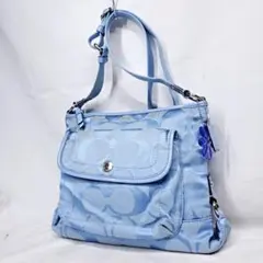 COACH コーチ シグネチャー キャンバス 斜め掛け ショルダーバッグ