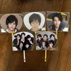 送料込●嵐二宮和也ミニうちわセット＋おまけ集合2本