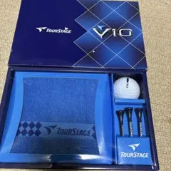 TourStage V10 ゴルフギフトセット ボール タオル ティー