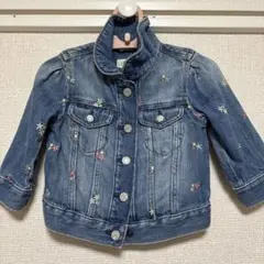 ベビー　GAP 花柄デニムジャケット 12-18ヶ月