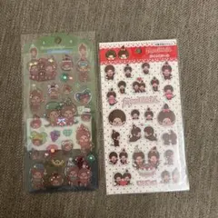 新作⭐︎レア　モンチッチ ドロップジェリーシール　とセリアシール