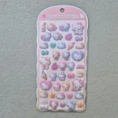 正規品！コットンパフィーシール ハローキティ ボンボンドロップシール