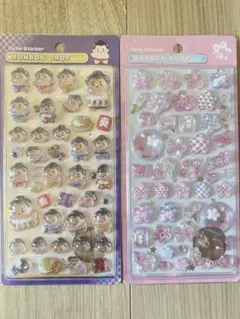正規品　ボンボンドロップシール　和柄　桜　相撲