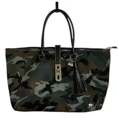 LA BAGAGERIE トートバッグ カモ柄 おむすび型可変 A4サイズ収納可